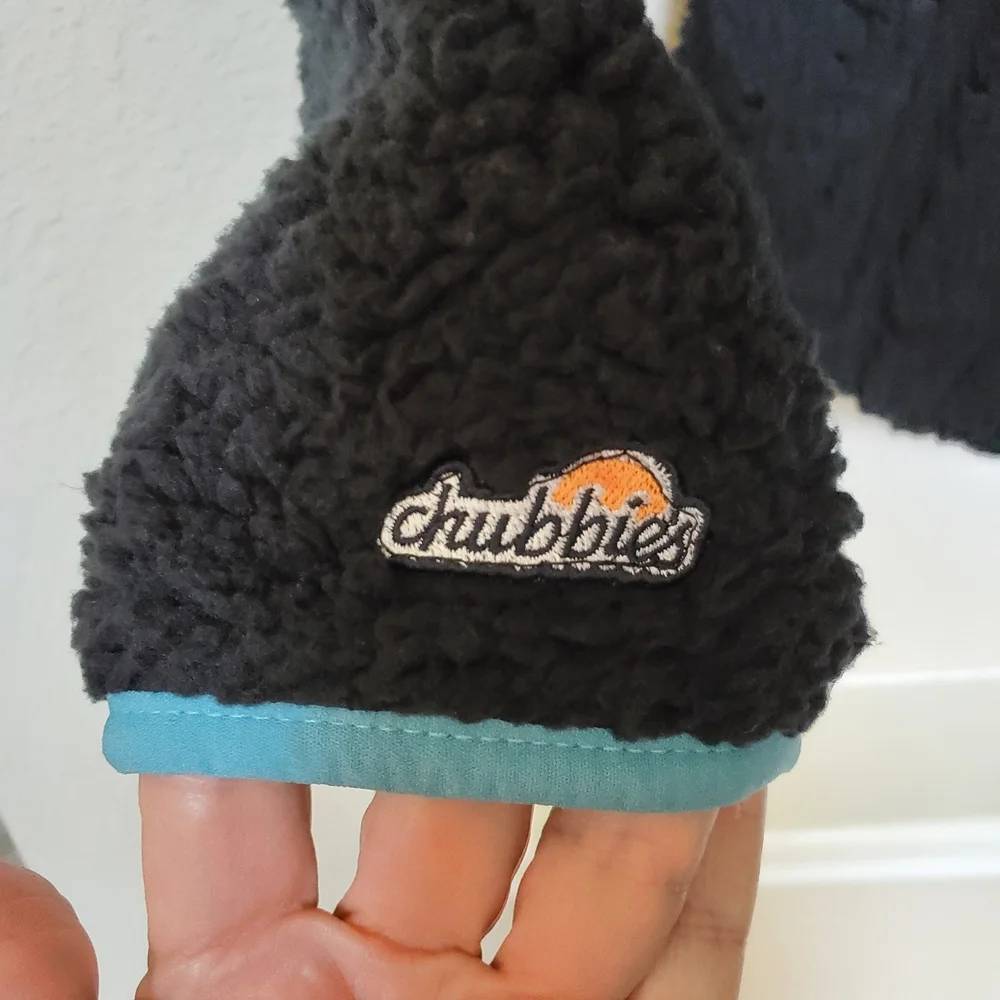 Chubbies Black Half Zip Sherpa Pullover. Size XL